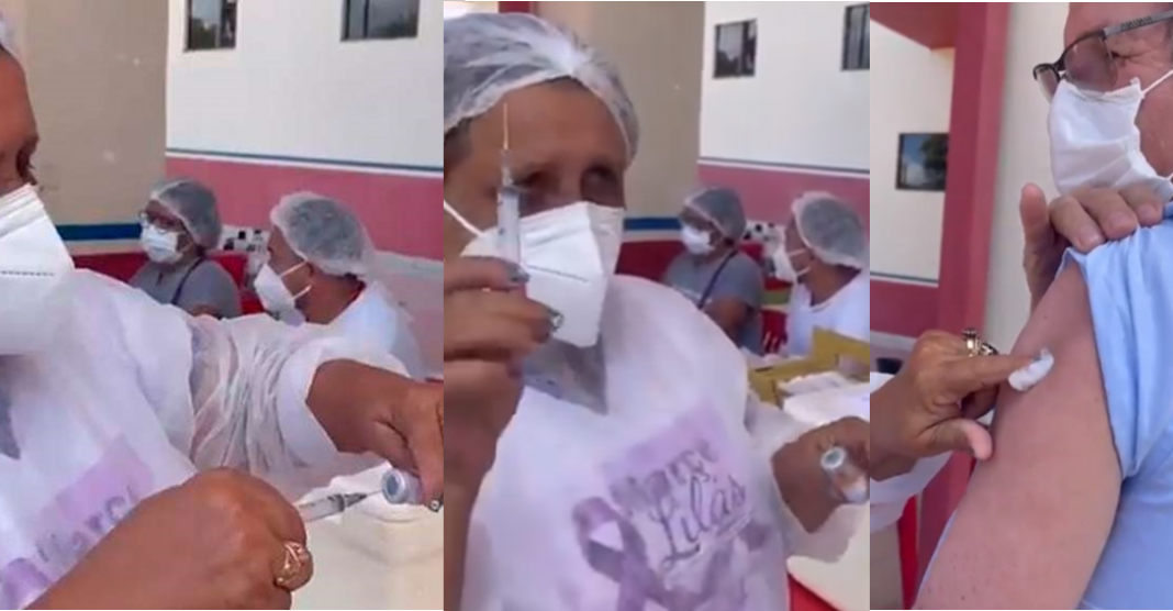 Usamos la misma aguja para vacuna COVID-19 hasta 10 veces: enfermera