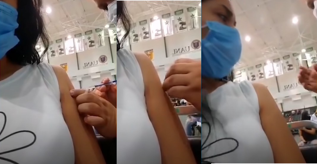 Denuncia que no le inyectaron líquido de la vacuna COVID-19