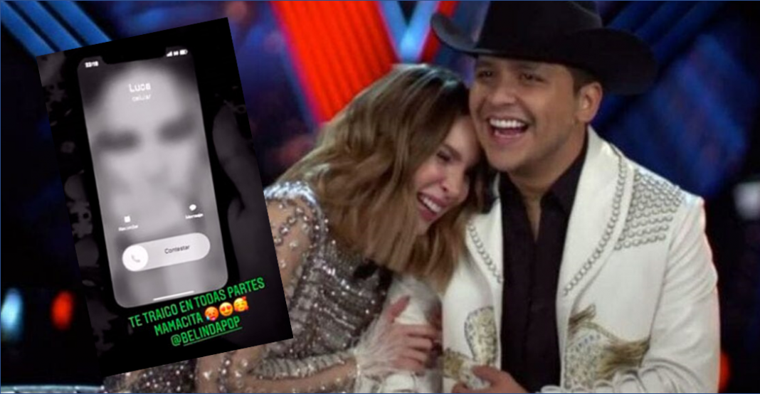 ¿A quién trae Christian Nodal como tono de celular?