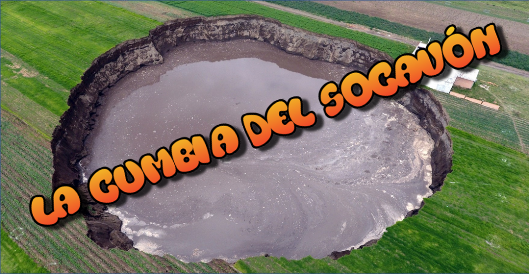 El socavón en Puebla ya tiene su cumbia