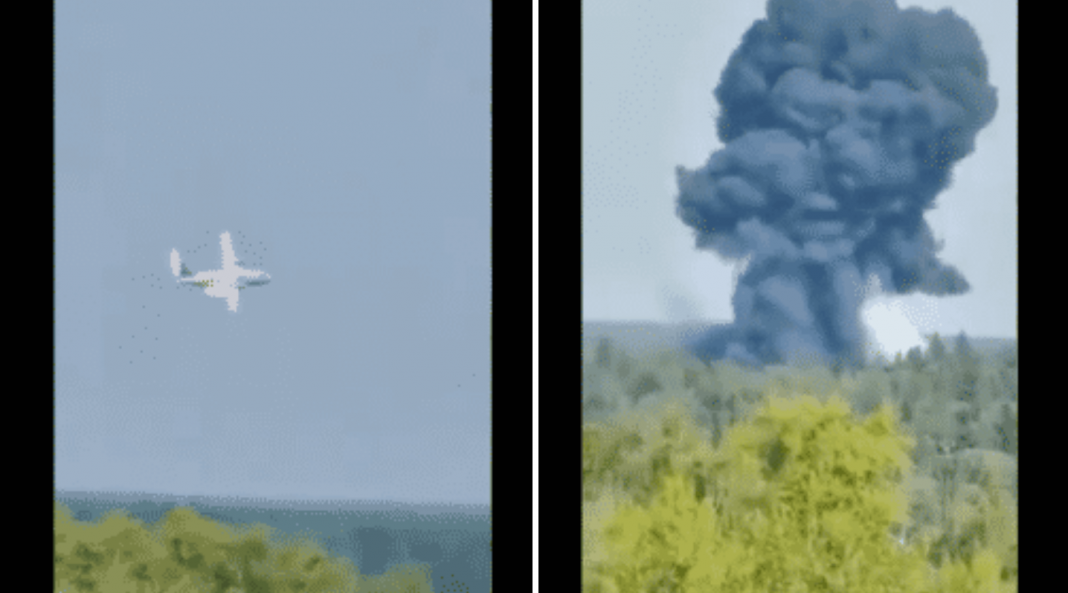 Avión de transporte militar se estrella en las afueras de Moscú