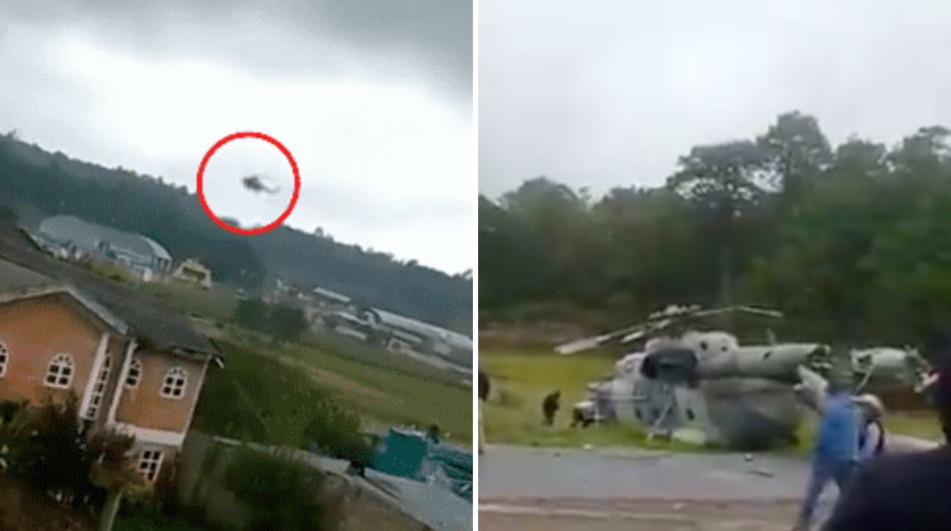 Se desploma helicóptero en que viajaba secretario de Gobierno de Veracruz