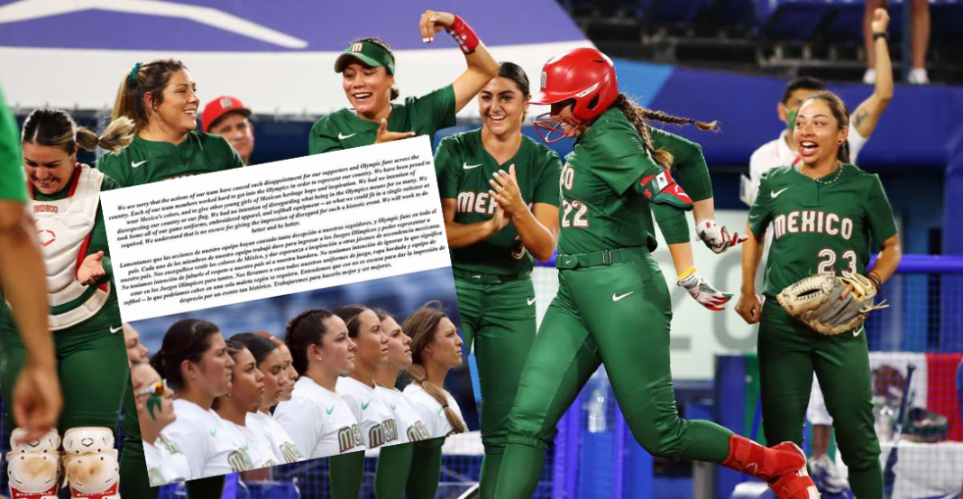 Las disculpas de las jugadoras de softbol