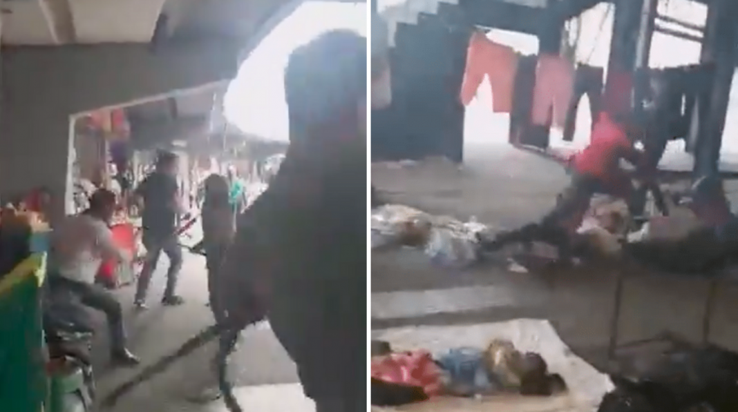 Reportan ataque contra tianguis disidente, en la Glorieta de Insurgentes