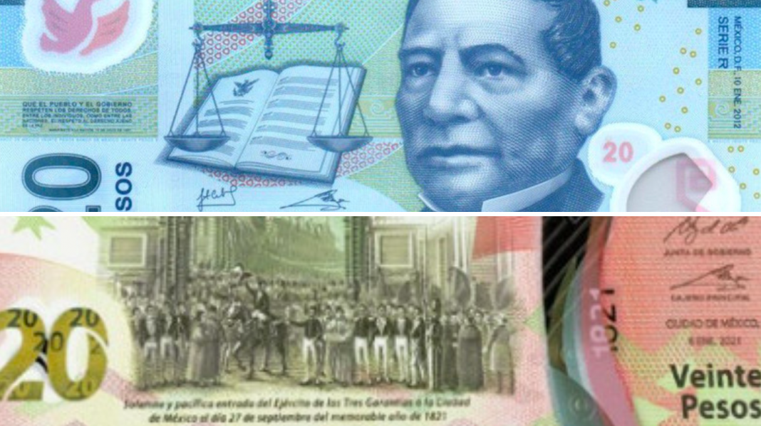 Presentan nuevo billete de 20 pesos