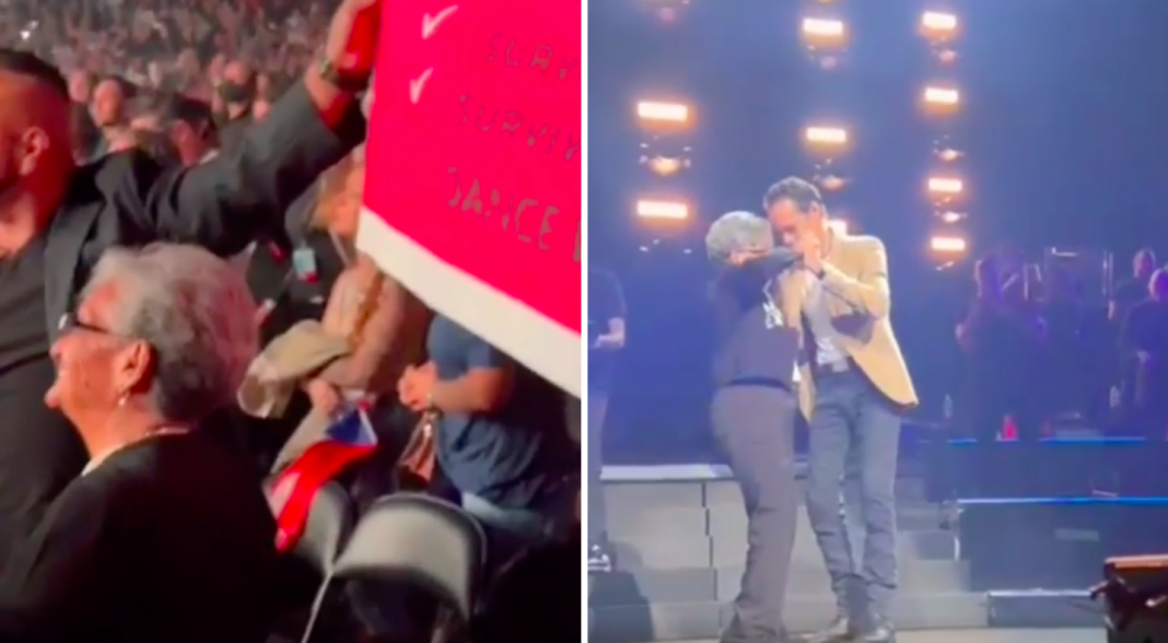 Marc Anthony cumple deseo de fan de la tercera edad