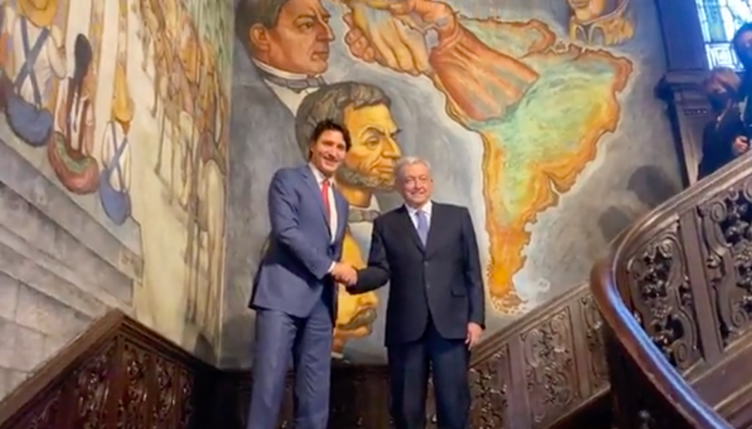 AMLO se reúne con Justin Trudeau, primer ministro de Canadá