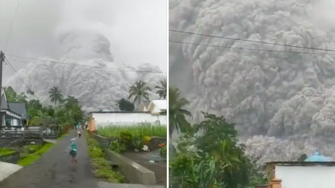 Los estragos de la erupción del Semeru