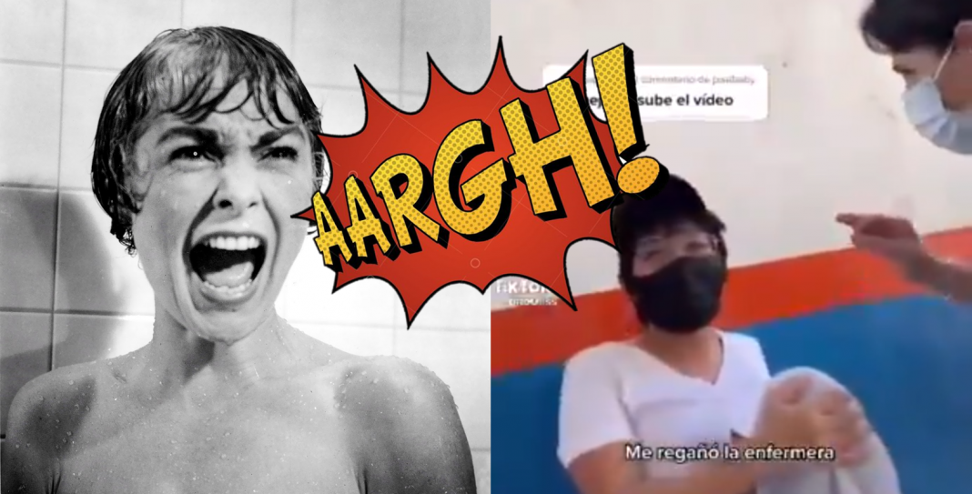 Enfermera regaña a joven, por nervios ante vacuna
