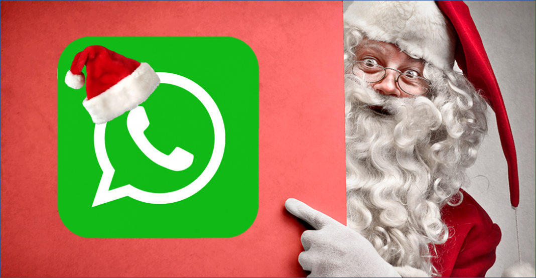 Así le puedes poner un gorro de Santa a tu WhatsApp
