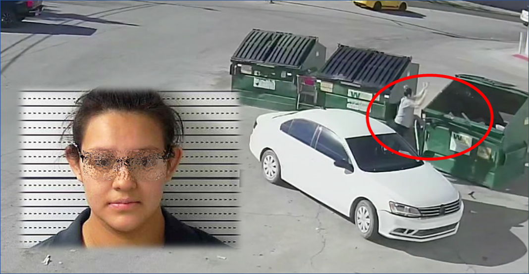 Echa a su bebé a la basura y sale bajo fianza