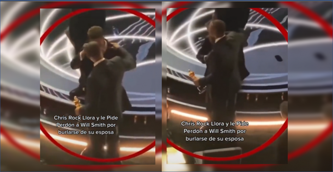 Video de supuesta disculpa de Chris Rock a Will Smith