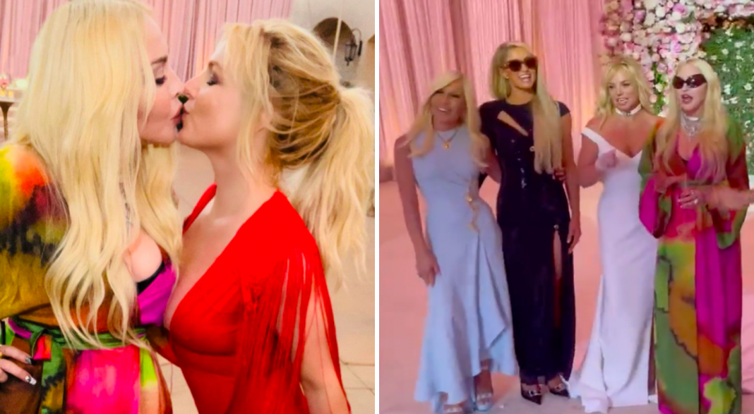 Paris Hilton, Madonna y Selena Gómez en la boda de Britney