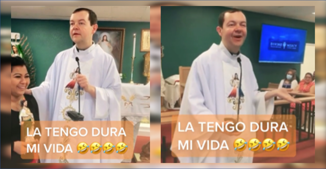 El padre polaco Adam Kotas dice doble sentido sin querer