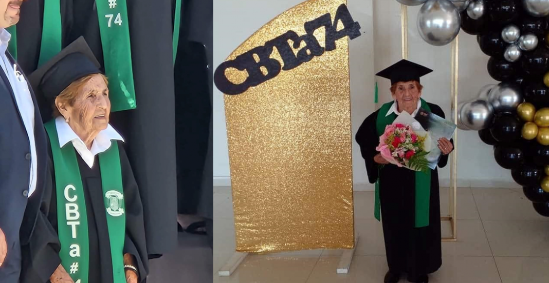 Irma acaba la prepa con 84 años