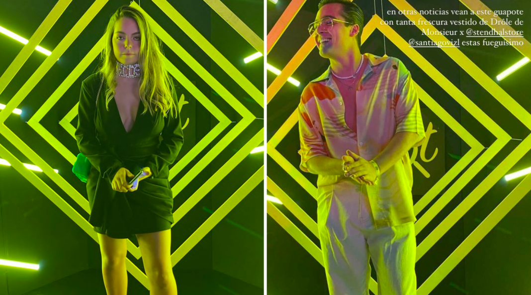 Fernanda Familiar presenta a su hijo Santiago Vizl y a su hija Natalia Vizl