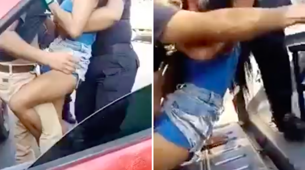 Filtran video de la detención de Abigail Hay Urrutia, hallada muerta en separos de Oaxaca