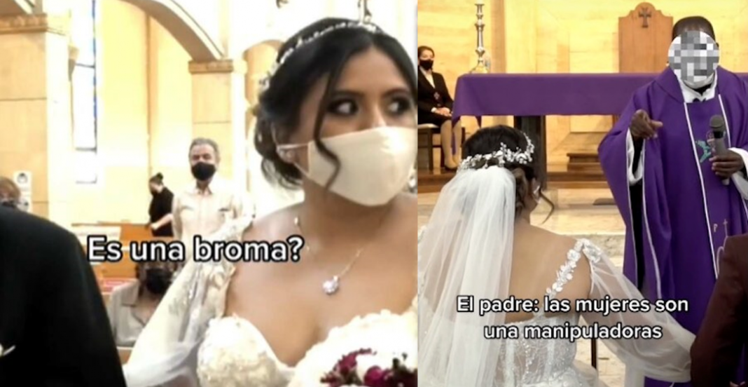 «Las mujeres son unas manipuladoras»: cura a novia en su boda