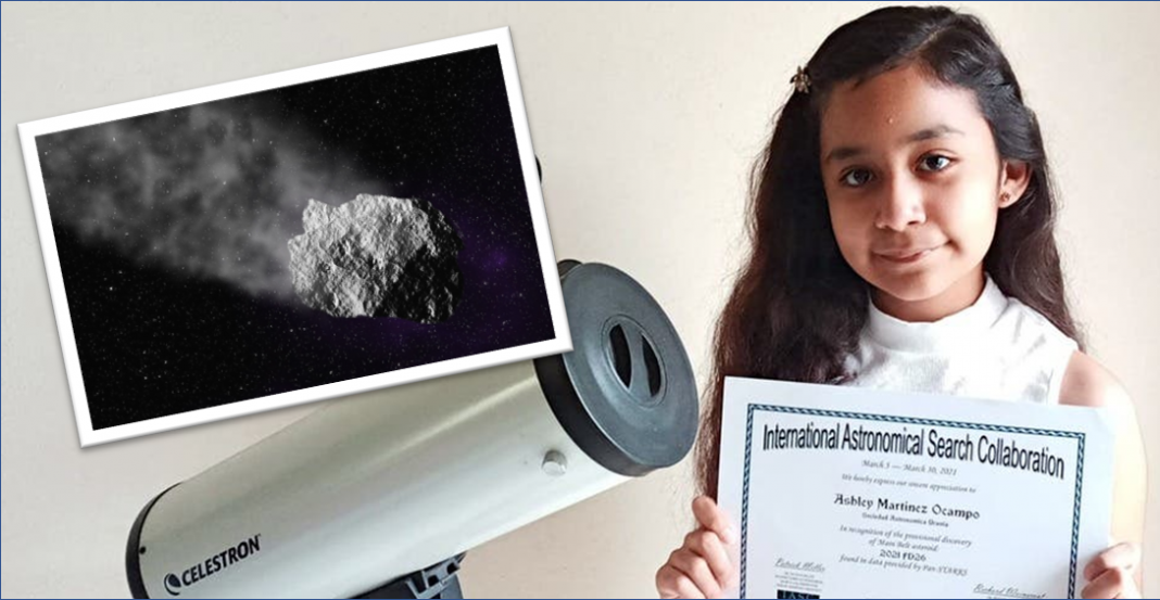 Niña mexicana descubre asteroide y la NASA la reconoce