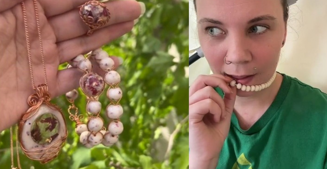 Joyas artesanales hechas a base de semen