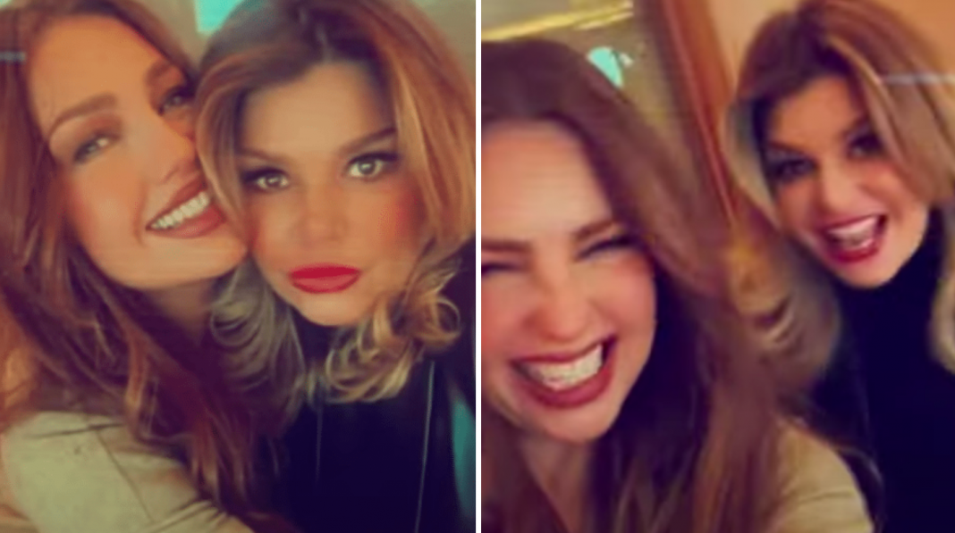 Thalía e Itatí Cantoral se reencuentran