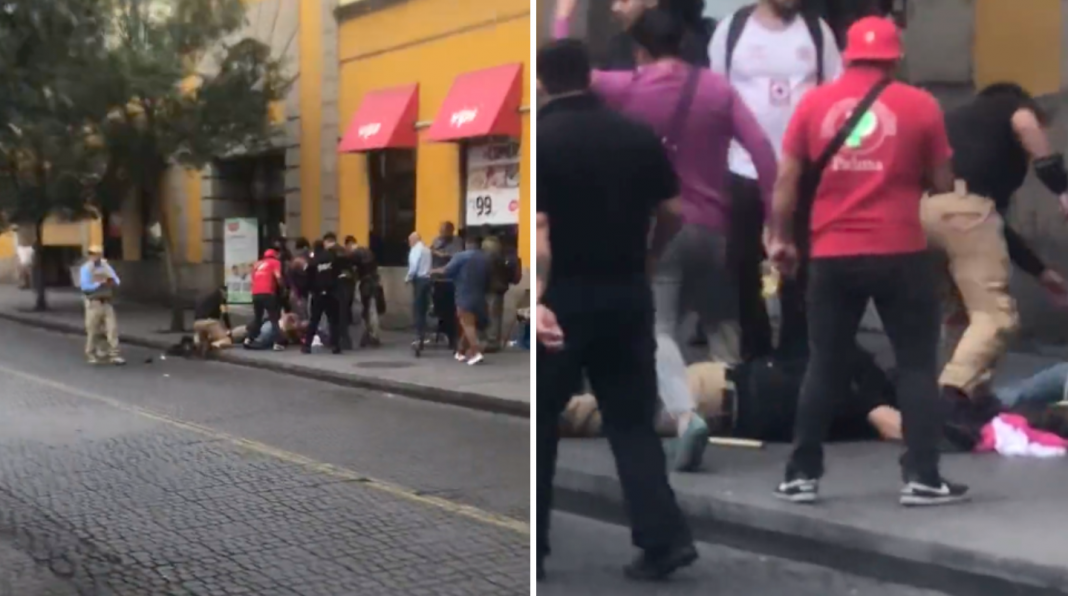 Balacera enCentro Histórico de CDMX