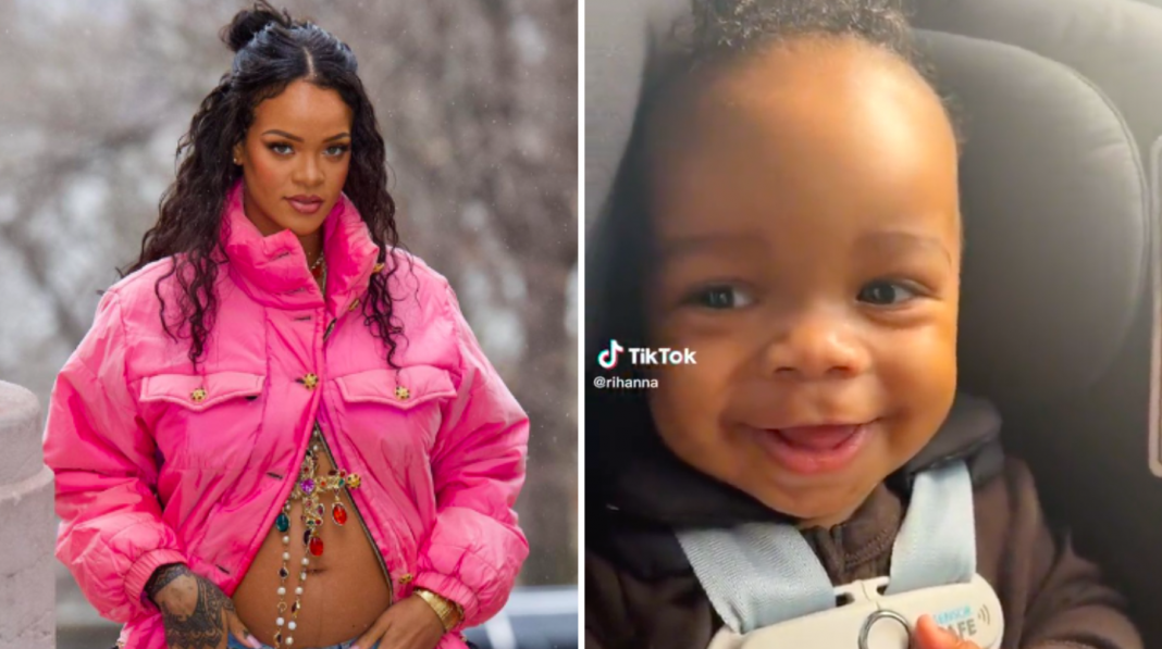 Rihanna revela rostro de su bebé por primera vez