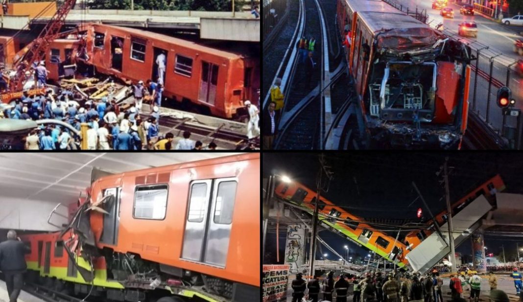 Los peores accidentes en la historia del metro de la Ciudad de México
