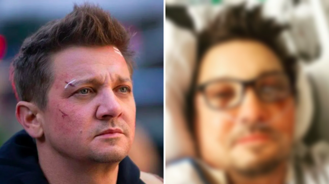 Renner reaparece en redes con foto desde el hospital