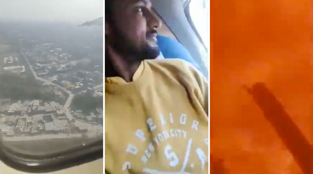 Capta momento en que avión donde viaja se estrella