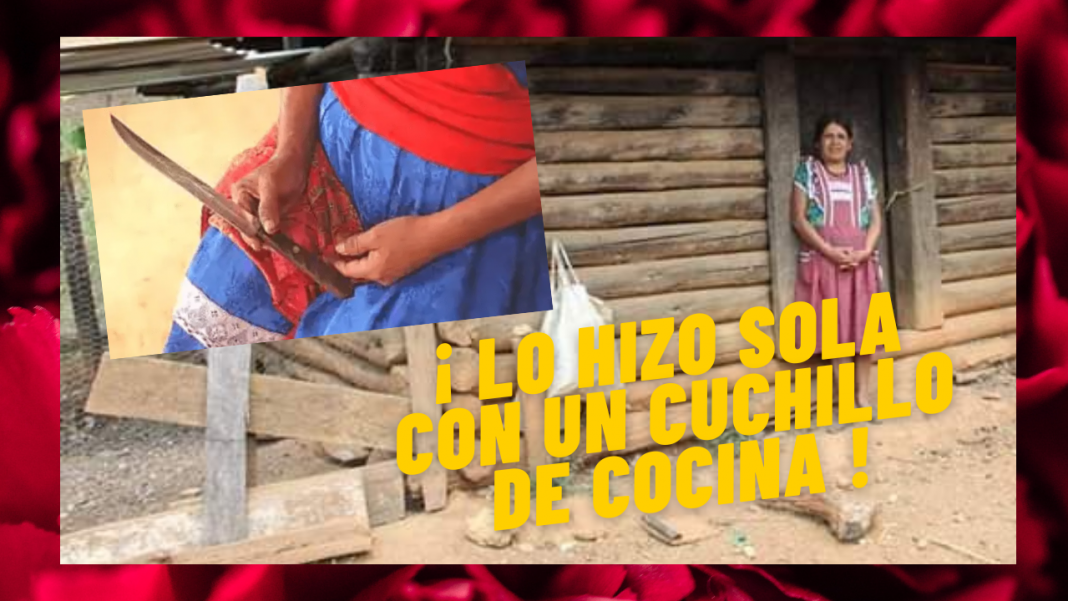 Mujer de Oaxaca se hace cesárea con cuchillo para salvar a su bebé