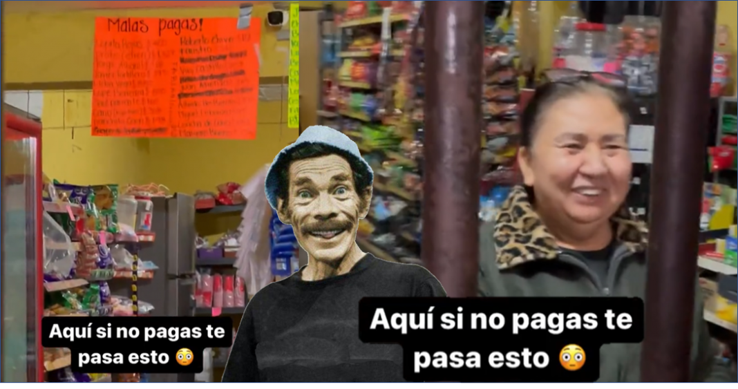 «Bola de sinvergüenzas», señora exhibe a los ‘mala paga’ de su tiendita