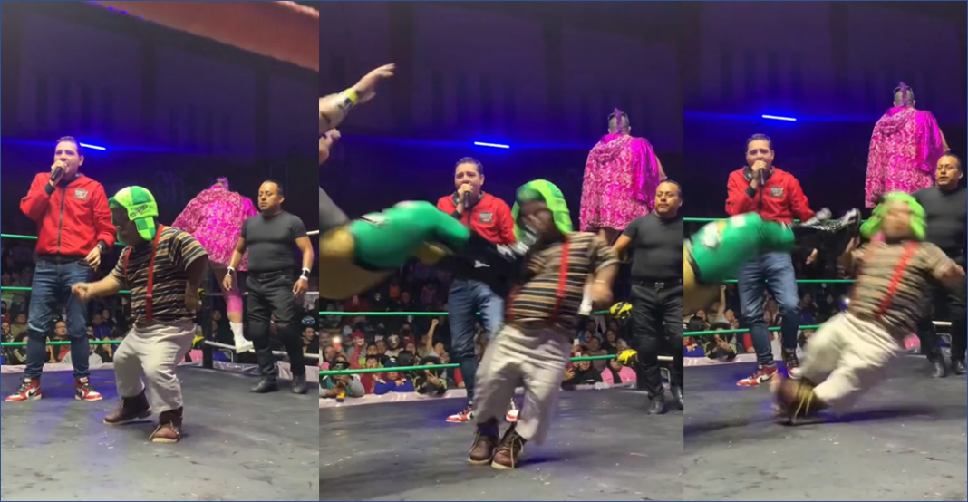 ¡Adiós Kemonito! Medio Metro sube al ring y así lo reciben