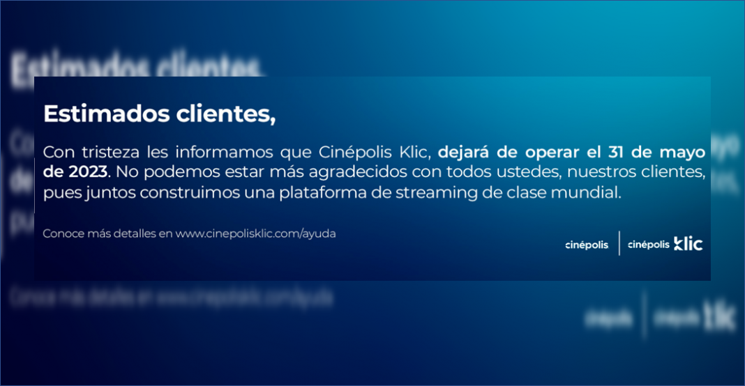 Cinépolis Klic cierra su servicio de películas en México