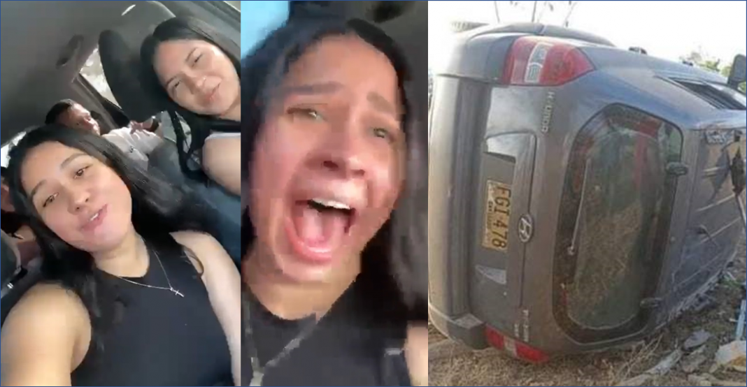 ¡El carro de mi papá! vuelcan por grabar video de TikTok