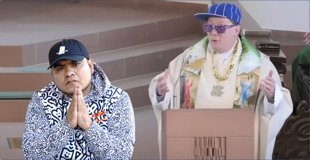 ¡Tiembla Aczino! Este cura rapea para dar la misa y el sermón