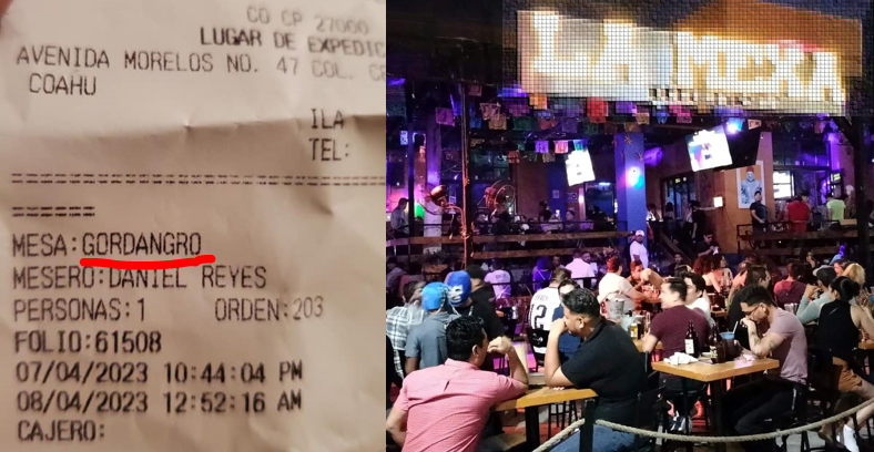 Bar le pone «Gorda de negro» en el ticket, ella denuncia discriminación
