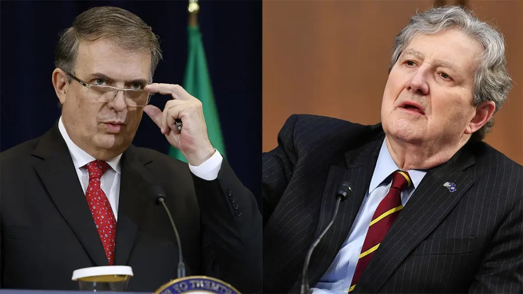 Marcelo Ebrard responde al senador John Kennedy: «Persona non grata, ignorante y diminuto»