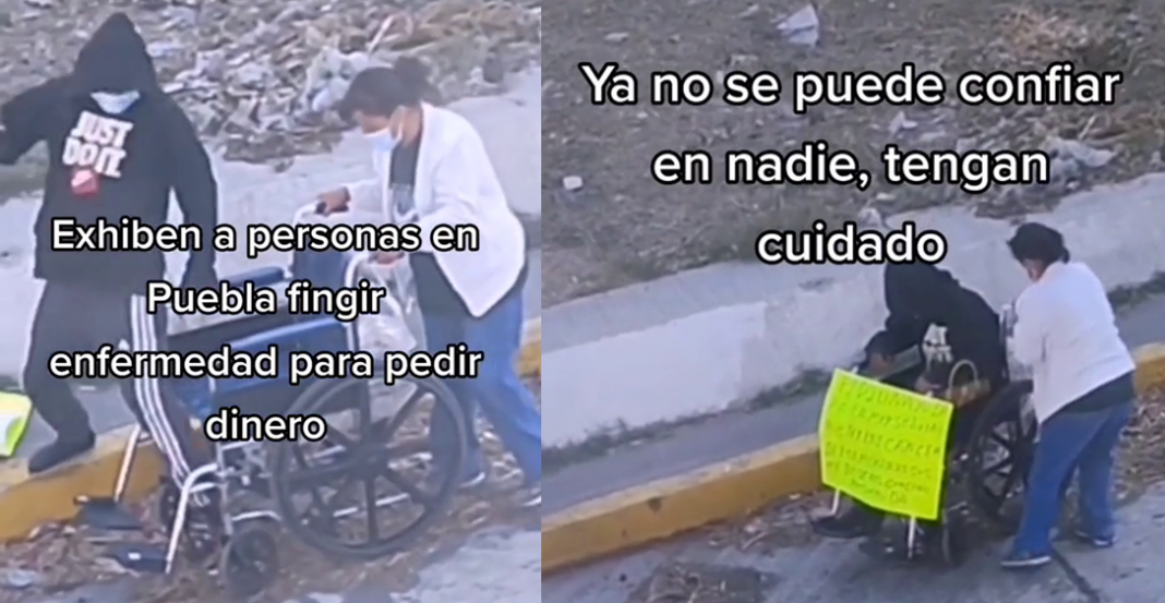 ¡Milagro! Decía tener discapacidad y lo graban caminando