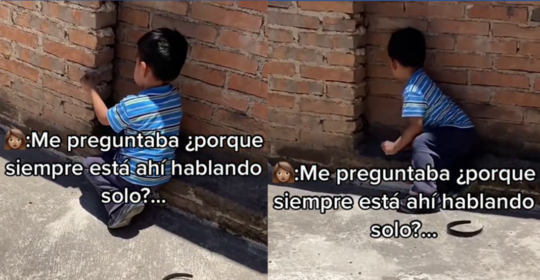 Mamá vio que su niño ‘le hablaba a la pared’ ¡y esto descubrió!