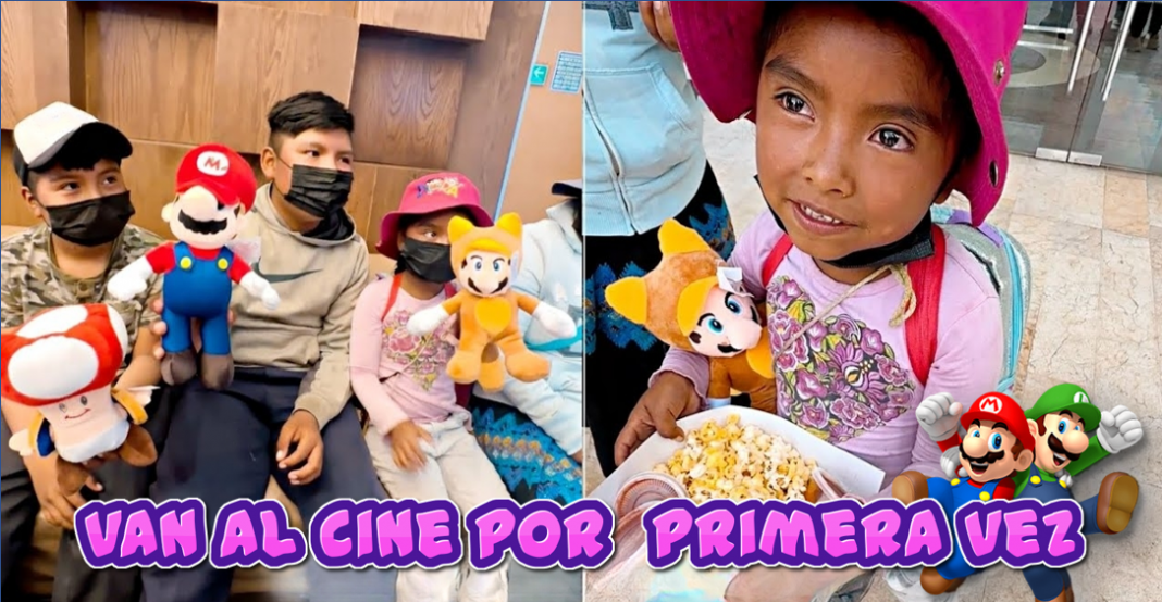 Youtubers llevan a niños al cine por primera vez